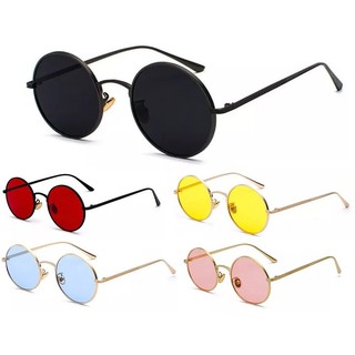 Óculos De Sol Redondo - Retrô - Várias Cores - Proteção 100% UV400 - Masculino e Feminino