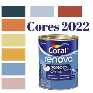 Tinta Parede Acrílica Coral Cores 2022 Melodia Suave 800ml Lavável Antimofo Premium