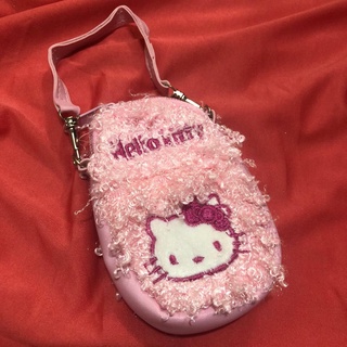 Kit Bolsa Hello Kitty de tecido formato cabeça com uma mini bolsa porta moedas (6)
