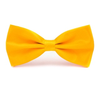Gravata Borboleta Com Regulador Amarelo Adulto e Infantil Ref:247