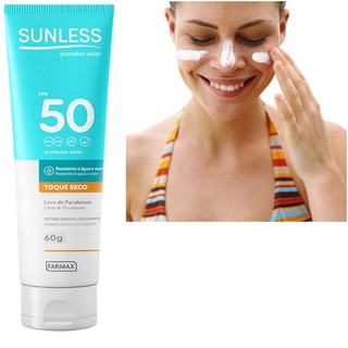 Protetor Solar Facial Sunless Fps50 Prova De Agua 50g Para o Seu Dia a Dia (1)