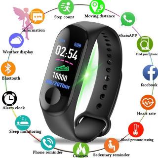 M3 Smart Watch Com Bluetooth / Monitor De Atividades / Frequência Cardíaca / Pressão Sanguínea / Mi Band 3 Killer