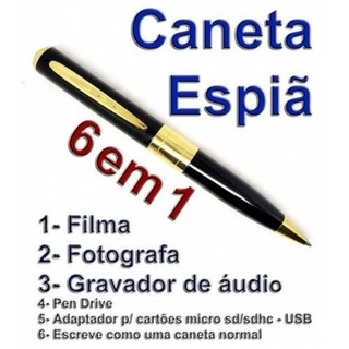 caneta espiã caneta com câmera TIRA FOTO E GRAVA COM AUDIO !!