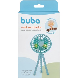 Mini Ventilador Pés Flexíveis Para Berço E Carrinho Buba ® Azul