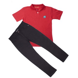 Kit Conjunto Camiseta e Calça Jeans Roupa Juvenil Menino (3)