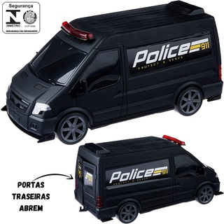 Brinquedo Carrinho de Policia Infantil com Giroflex 35cm OMG