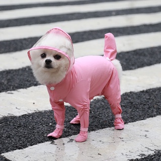 Capa de chuva impermeável para cães com tudo incluído de quatro patas