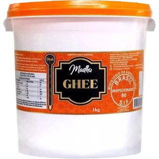 Balde de Manteiga Ghee Original Clarificada 1kg - Madhu