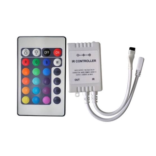 KIT Controle Fita LED RGB 24 Teclas 5050 3528 12V 6A (2)