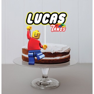 Topo de Bolo -Lego