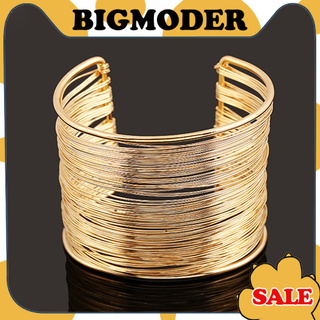 bigmoder Bracelete Feminino Multicamadas/Metal/Da Moda/Pulseira Aberta
