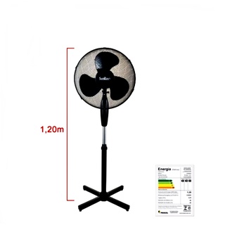 Ventilador Pedestal Pé Sunrays 40cm - 127v - Potente Silen Moderno e Silencioso