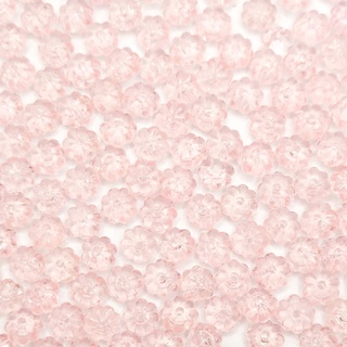 Miçanga Passante Pitanga Plástico Rosa Bebê Transparente 6mm 1000pçs 100g (1)