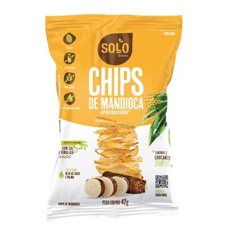 Chips de Mandioca 42g VEGANO, SEM GLUTEN, SEM LACTOSE