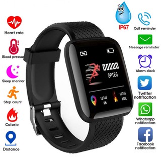 smartwatch Smart Watch D13/116 Plus Relógio Inteligente Resistente à Água Monitor de Frequência Cardíaca Pulseira Inteligente