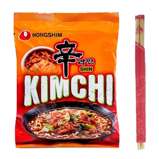 Lamen Coreano Shin Kimchi Ramyun Picante Nongshim 120g + Hashi Gratis - Tetsu Alimentos