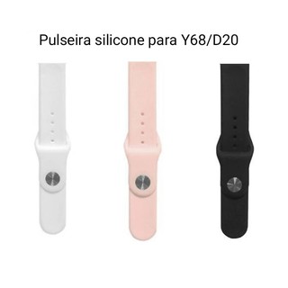 Pulseira Para Smartwatch Silicone Premium Pulseiras Para Smart watch Y68 D20 D13 (1)