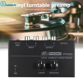Pré-amplificador PP500 Phono com controle de volume e nível de toca-discos de vinil LP BUBBLE01