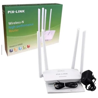 Roteador Wireless Wifi Sem Fio Pixlink 300mbps 4 Antenas