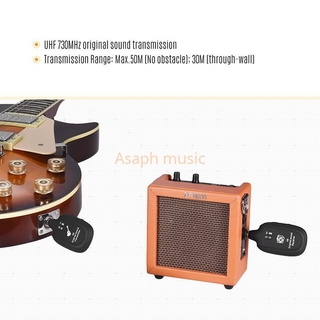 Receptor Transmissor Para Guitarra Com Sistema Sem Fio Recarregável Embutida (7)