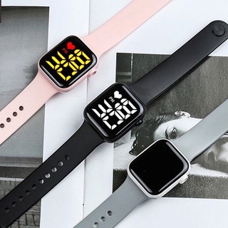 Relógio Feminino Digital Eletrônico Led Quadrado masculino à Prova D'água 2021 novo Apple watch Unissex