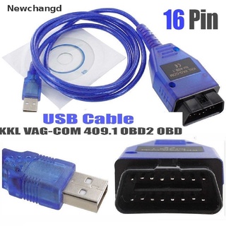 Cabo USB KKL VAG-COM 409.1 OBD2 OBD Diagnóstico Scanner VCDS VW/Audi/Seat A +