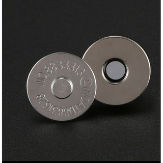 Botão Ima Magnético Niquelado 18mm Fecho Fexo para Bolsas Bolsa 100pcs (3)