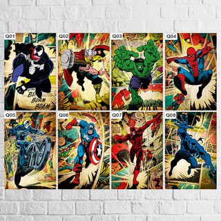 Placa Decorativa HQ's Marvel (1)