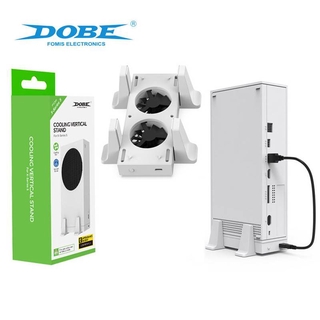 Dobe Built-in High Speed Cooling Fan Vertical Stand Station Holder Base Extra USB Ports for Xbox Series S Console XSS