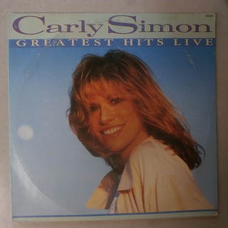 Lp Carly Simon 1988 Greatest Hits Live, vinil com encarte