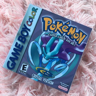 caixa com berço repro para pokemon crystal de gameboy color gbc artesanal