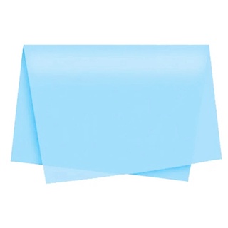 Papel de Seda Azul Claro 50x35 Pacote com 100 folhas Embrulho Presente Artesanato Pipa Imediato