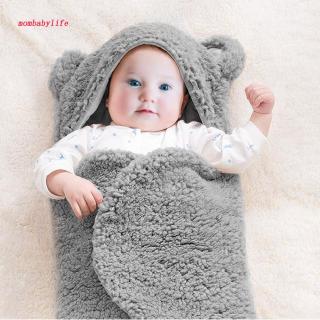 Manta Envelope Para Bebê Recém-Nascido Crianças Lamb Veludo Saco Envoltório Para Dormir (6)