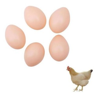 ovo falso de plástico indez galinha poedeira decoração 12 uni