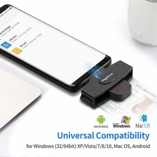 Leitor De Cartão SMART Tipo C USB-ID/Banco/Adaptador SIM CAC Portátil (1)