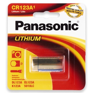 01 Pilhas Panasonic Cr123a 3v Bateria 1 Cartelas