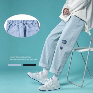 (WGR's Em Estoque) Calça jeans Masculina Folgada E Reta