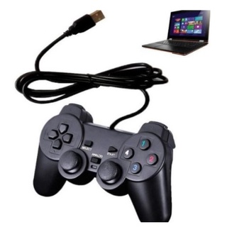 Controle Joystick para PC Laptop Notebook USB Dual com fio
