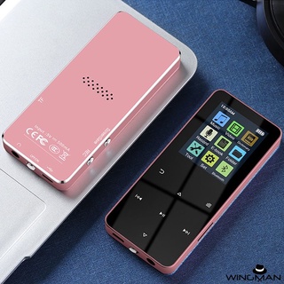 Mp3 Mp4 Player De Música 1.8 Polegadas De Metal Touch Bluetooth 4.2 Suporta Cartão, Com Alarme De Fm E-Book (1)