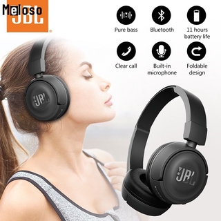 JBL T450BT Wireless Headphone Deep Bass Sound Sports Game Bluetooth Headset with Mic Noise Canceling Foldable Earphones meloso