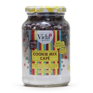 Cookie Mix Gotas de Chocolate Café 440g - Vida Gourmet