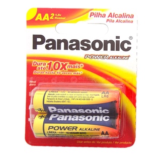 Pilha Alcalina AA2 Panasonic Pequena