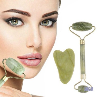 Rolos Rolinho Massageador Pedra De Jade Massagem no rosto - Facial Anti Rugas