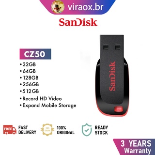 Sandisk Pen drive 128GB Flash drive Usb 2.0 Pendrive 64GB/32GB/16GB