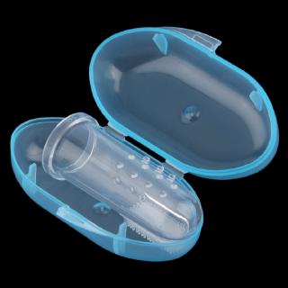 (Witty) Escova De Dentes De Silicone Para Bebê/Massageador De Gengiva Com Caixa De Armazenamento De Higiene Berus Gigi Bayi (4)