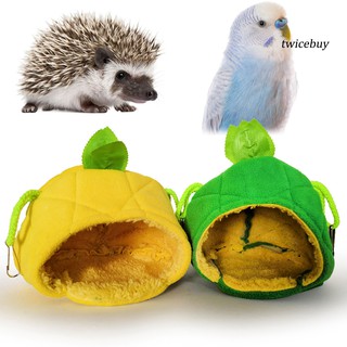 TB+Small Pet Nest Cartoon Fruit Shape Guinea Pig Hedgehog Warm House Hanging Bed