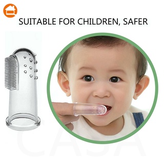 Casa Escova De Dentes De Silicone Flexível Com Dedos Para Bebês