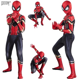 Longe De Casa Do Homem Aranha Traje Cosplay Peter Parker Zentai Suit Superhero Bodysuit Macacão Traje De Halloween (2)