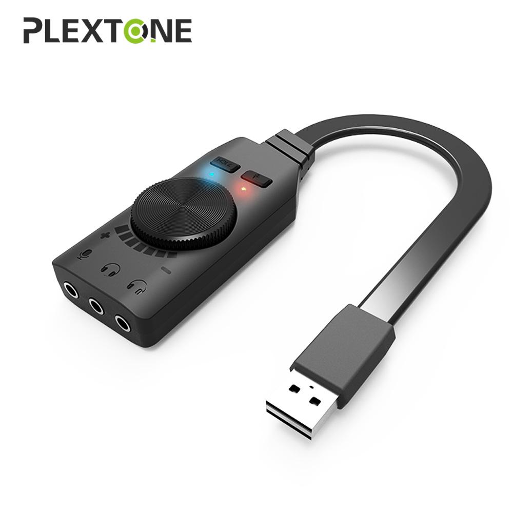 Plextone Gs3 Virtual 7.1 Usb Placa De Expansão Externo Para Fone De Ouvido