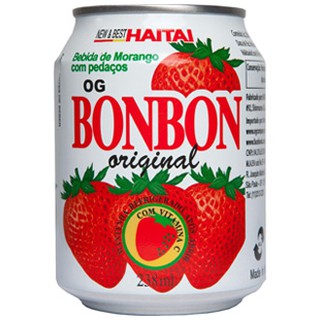 Suco de Morango com Pedaços de Frutas Bonbon Haitai 235ml - Three Foods Distribuidora (1)